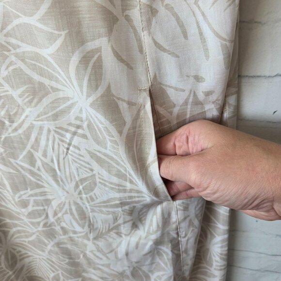 Ripskirt Hawaii Sun Dress Long Size M Ivory Floral Hibiscus Midi Maxi Limited Ed - Picture 4 of 8